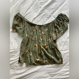 Off The Shoulder Floral Top